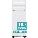 Daitsu Aire Acondicionado Portátil Alisios APD 07FX | 3 en 1: Frío, Deshumidificador y Ventilador | Silencioso y Compacto | Mando a Distancia | Para Hogar u Oficina hasta 18 m²