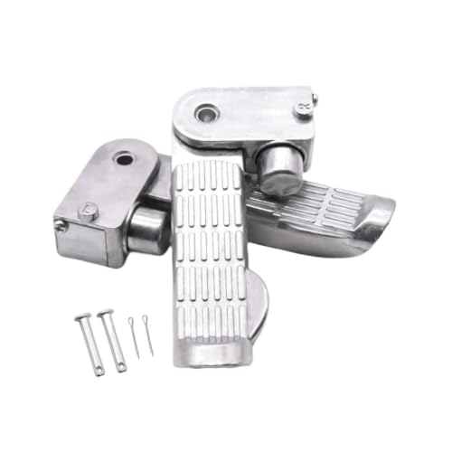 Repose-Pieds Moto Universels Remplacement Pédale Pliable Aluminium pour Éviter Glissades