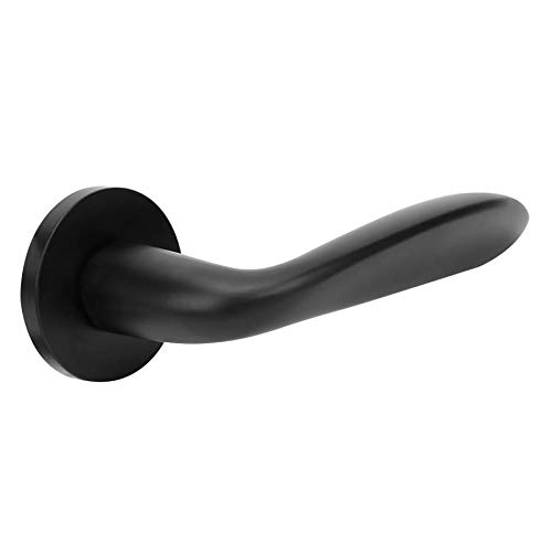 DSGOZ Schwarzer Aluminium Innentür Türgriffschloss-Set