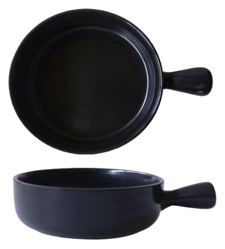 Fuente for hornearFuente for hornear 500ML Cuenco de arroz al horno Cuenco de cerámica for ensalada de frutas Bandeja for hornear con una sola manija Cuenco for desayuno for el hogar Bandeja for horne