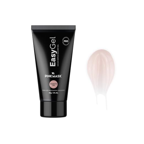 PINKMASK Easy Gel 1oz 30g-Rosewater Pink, Professional Builder En...