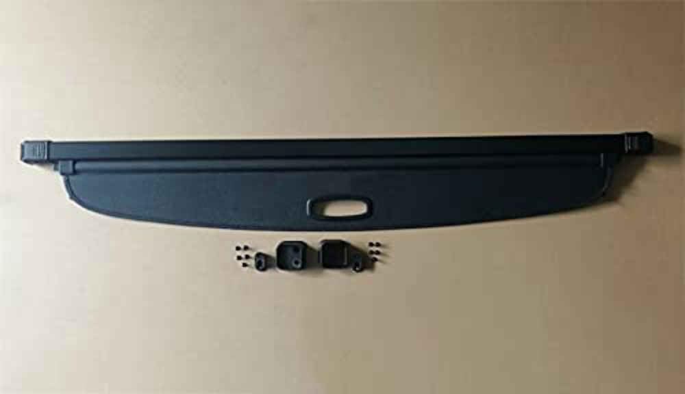 ELNas Retrattile Auto Bagagli Protezione Coperchio per Ford Escape Kuga 2020 2021, Portabagagli Posteriore Tronco Privacy Cappelliera Pacco Ripiano Cargo Cover,B Black