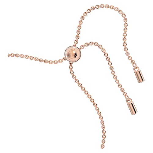 Swarovski Signum bracelet, Swan, White, Rose-gold tone plated3