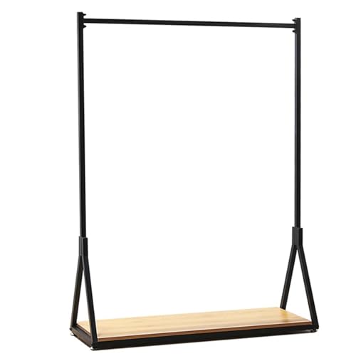 Appendiabiti retrò industriale con ripiani in legno, robusto appendiabiti da appendere per camera da letto, lavanderia, negozio al dettaglio - 100 x 40 x 150 cm Percheros Burro Barra.