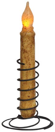 Spiral Taper Candle Holder -Black |2 Pack | Country Primitive Décor #TOP1