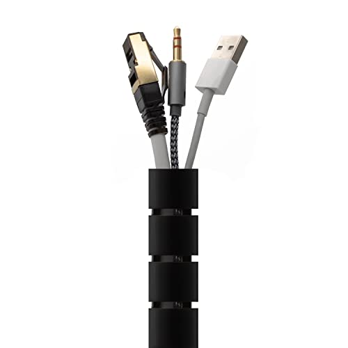 Miniatura 2 de Aisens Organizador De Cable En Espiral 25mm. Negro. 3.0 M