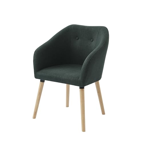 BAÏTA Sillón Viggo en Tela Verde con Patas