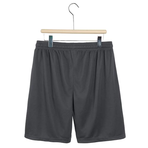 Short de sport extensible homme noir et gris séchage rapide entraînement - 4