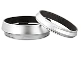 Kompatibel for Fujifilm X100-Serie/X70 – 49 mm Metall-Gegenlichtblende (ersetzt LH-X100).(Silver)
