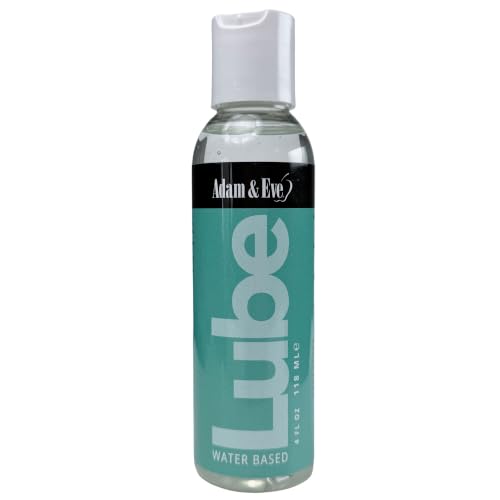Adam & Eve Water Based Lube, Personal Lubricant, Long Lasting Non Sticky Non Staining Lube for Men, Gifts for Women and Couples, Lubricants for Privacy and Toys, Easy Clean Up, 4 oz (Unflavored)