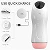 ZWBHSH Elektrischer Masturbator Cup für Männer Mit 8 Vibrationsmodi und 5 Saugmodi Penis Training Vibrator 3D Taschenmuschi Penis Masturbator Handfrei Cup Masturbatoren Sexspielzeug für Männer #4