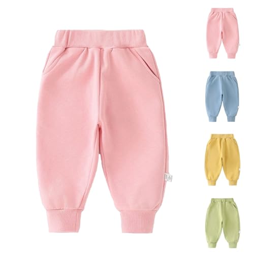 Baby Cotton Sweatpants Toddler Boys Girls Pull On Relaxed Fit Jogger Pants Loose Harem Trousers Elastic Waist Baggy Bloomers