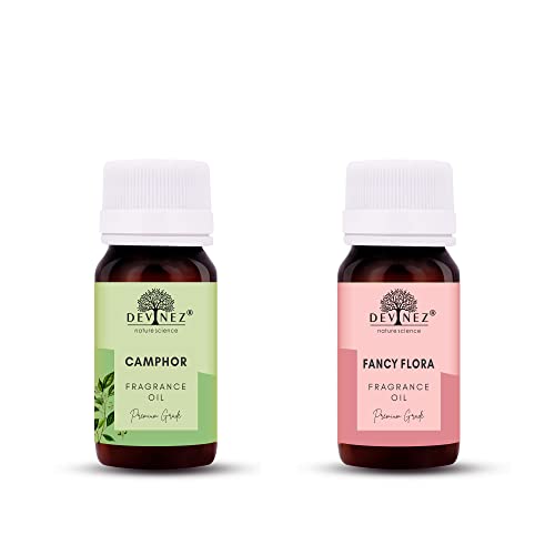 Image of Devinez Camphor, Fancy Flora (Denim) Aroma Oil for Diffuser /Ultrasonic Aroma Diffuser /Tealight Diffuser /Reed Diffuser, 15ml Each