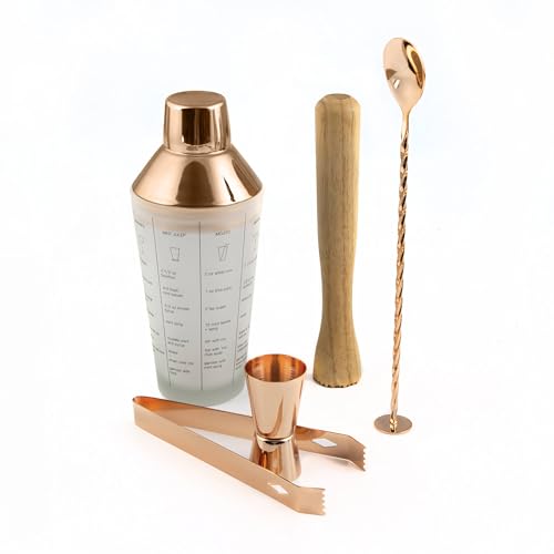 Cambridge Copper Piece Mixology Set, 5 Count
