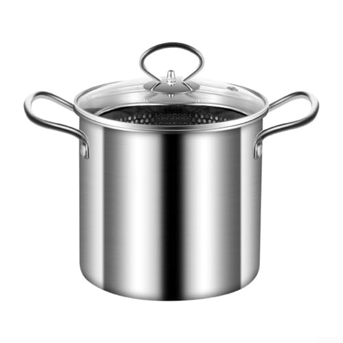 Friteuse avec filtre, poêle à frire multifonctionnelle en acier inoxydable, filtre à huile à économie d'énergie, friteuse de cuisine domestique pour la cuisine