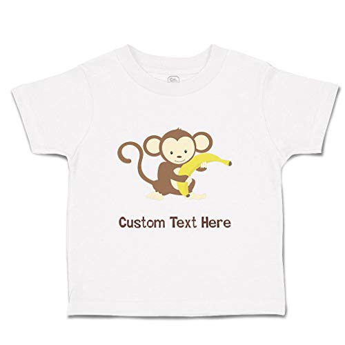 Toddler T-Shirt Monkey Banana Safari Cotton Cute Monkey Boy & Girl Clothes