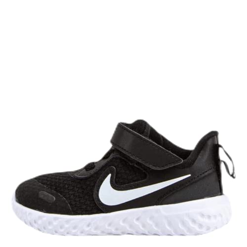 NIKE Revolution 5 Running Shoe,Black White Anthracite,2 UK