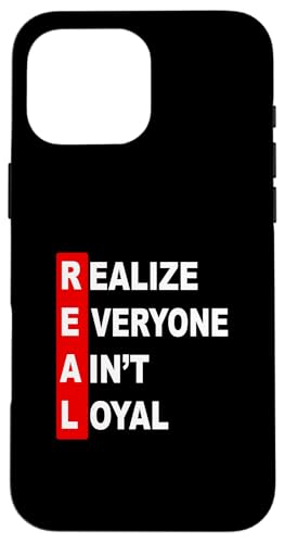 Red Color Everyone Ain't REAL ���b�h�O���t�B�b�N �X�}�z�P�[�X iPhone 16 Pro Max �p