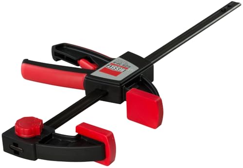 Image of BESSEY EZS Series 6 in Trigger Style Clamp, EZS15-8 - 445 lb Clamping Force - Fast Acting One Hand Woodworking Clamps for Wood working, Carpentry, Home Improvement, DIY, Construction Projects