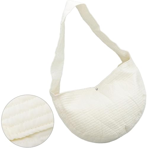 Bolsa Respirável para Transporte de Gatos, Malha Branca, 43 x 29 cm, com Alça Ajustável e Fivela de