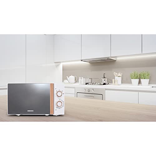 MEDION-Microondas-Aspecto-de-madera-20-litros-700-vatios-puerta-de-espejo-5-ajustes-de-potencia-funcion-de-descongelacion-temporizador-MD10596-blanco