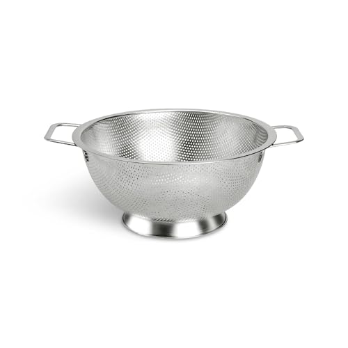 Kaishun Colander Stainless Steel 3-Quart, Kitchen Strainer for Pasta, Fruits Vegetables, Dishwasher Safe