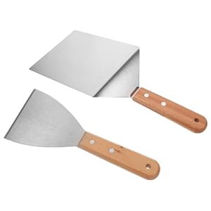 TOYANDONA 2 Stück Edelstahl Grillschaber Set