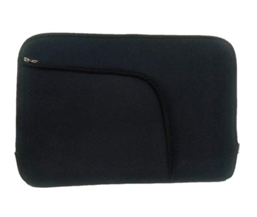 Capa de Notebook 15,6 Polegadas Preta Com Bolso (Preta Ziper Preto)