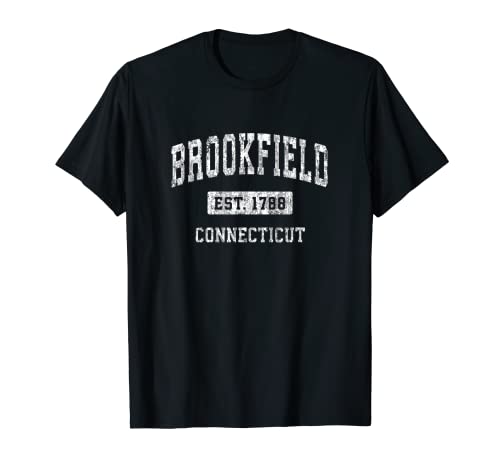 Brookfield Connecticut CT Diseño establecido deportivo vintage Camiseta