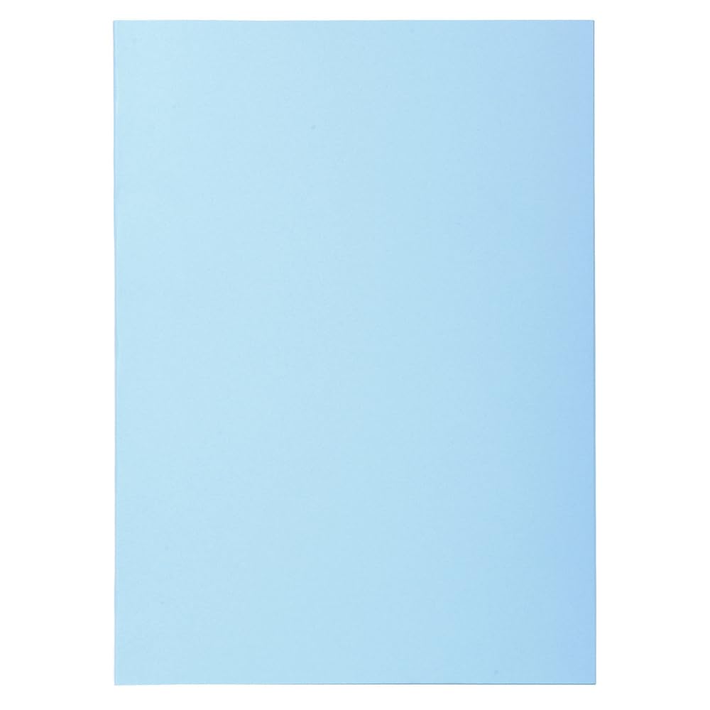 Exacompta - Ref 850106E - Box of 10 Packs of 100 Super 60 g/m2 Pastel Coloured folders - PEFC™ Certified folders - Size 22 x 31 cm for A4 Format - Light Blue