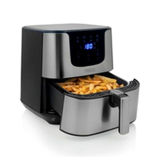 Princess Digital Airfryer XXL – Capaciteit 5,5 Liter - Digitaal bedieningspaneel - 8 programma's – RVS