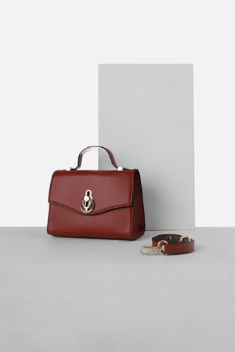 Image of Allen Solly Brown PU Structured Satchel