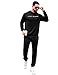 Babioboa Men's Sweat Suit Jogging Sport Suit Casual Pullover Outfit Hoodie and Sweatpant Set 2 Piece Fashion (Black,S)
