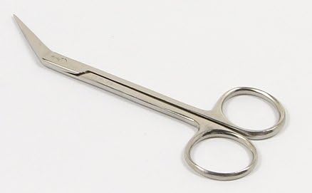 Iris Surgical Scissors 4 1/2 inches Angled Stainless