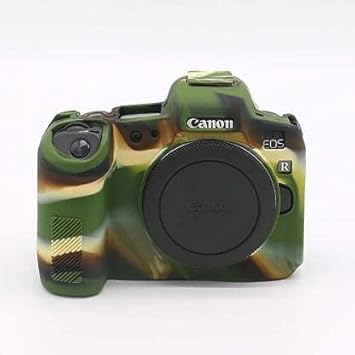 Silicon Cover for Canon EOS R Camera Case, Professional Silicone Rubber Camera Case Cover Detachable Protective for Canon EOS R- Military Green