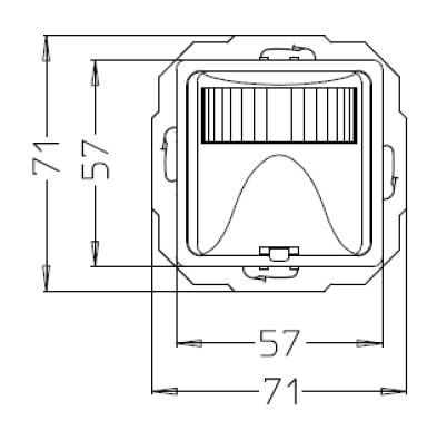 Kopp 805800010 - Sensore Infra Control 2D A 180° Up, Ip 20 - 3