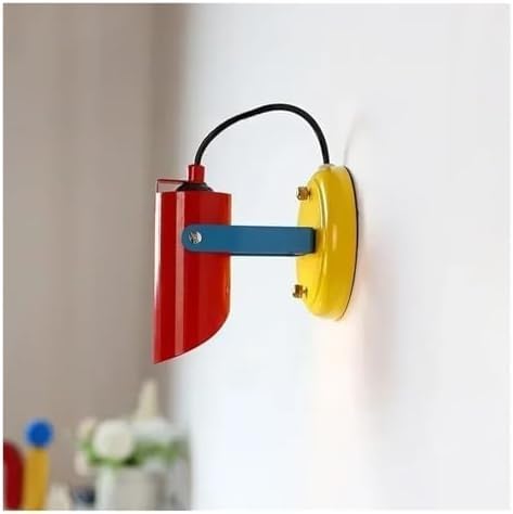 LMAPLUMP Wall Lamp Colorful Retro Mural Small Wall Light Angle Adjustable Indoor Wawll Home Decorations Sconces,Modern Lamp(Warm Light)