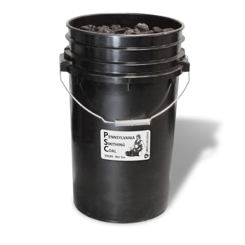 Blacksmith Forge Heating- Pennsylvania Smithing Coal- Nut Size- 5 Gallon Bucket