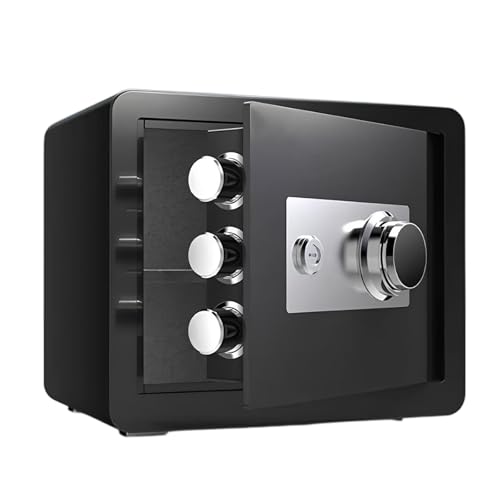 EZZPGDKU Cassaforte a Muro O da Pavimento – Cassaforte Meccanica con Doppia Chiusura, per Casa, Ufficio, Hotel E attività Commerciale, con Ripiano Rimovibile per Documenti E Denaro