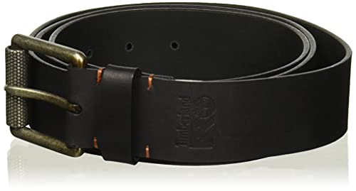 Timberland PRO Cinto de couro masculino de 40 mm para trabalho, Preto/Roller Buckley, 52