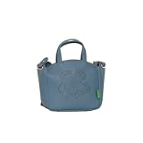 Agatha Ruiz de la Prada Bolso Tote Mini en color azul con flor calada