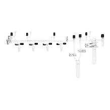 Chemglass AF-0454-03 Series AF-0454 Main Trap Bottle for Vacuum Manifold, Airfree, Schlenk