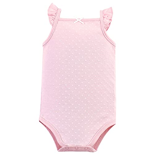 Hudson Baby Unisex Baby Cotton Sleeveless Bodysuits Basic Dot Floral, 18-24 Months #TOP1