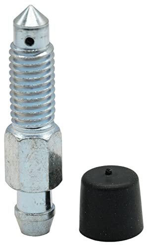 6 Pcs Brake Bleeder Screws, Bleeder Valve,Bleeders,Wheel Cylinder &Caliper Bleeder Screw With Rubber Cap, M8X1.25-41.5Mm, H9484-6,Standard Metric Bleeding Screws Bleed Kit #TOP3