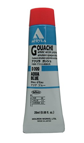 ホルベイン アクリリックガッシュ アクアブルー D099 20ml 007099