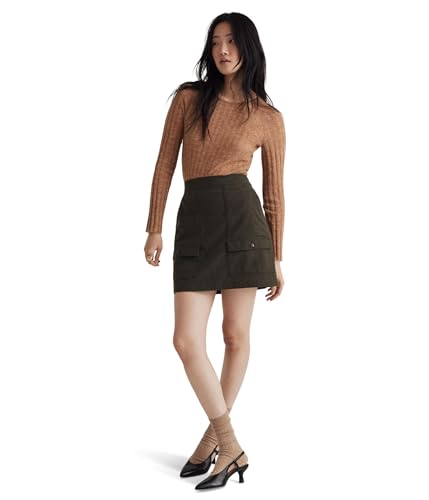 Madewell Wool-Blend Cargo Mini Skirt