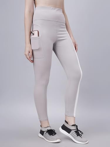 Image of Poojaran Workout Tight /Pants /Legging with Side Pocket, Stretchy Tights and a high Waist for Women and Girls' use in The Gym,Yoga,Running,Cycling