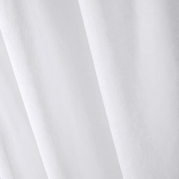 Miniatura 2 de Sunclipse Juego de 4 paneles transparentes de punto abierto y cortinas lisas para ventana, color aguamarina, 37 x 63 pulgadas