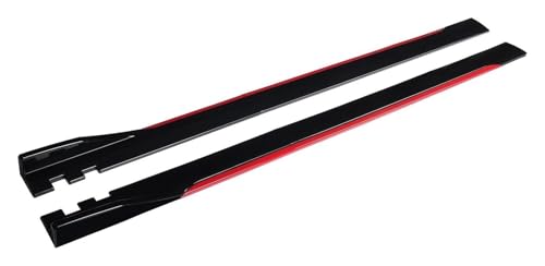 用 シビック EG S2000 用 アコード 9TH 10TH EK 用 フィット 用 ジャズ サイドスカートエクステンション ウィングレットスプリッター リップステップ 2m スポイラーサイドスカート(Red)