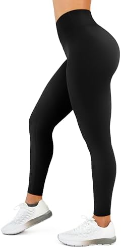 High Waisted Leggings for Women - No Front Seam Tummy Control Yoga Pants for Workout Running No See Through view 2